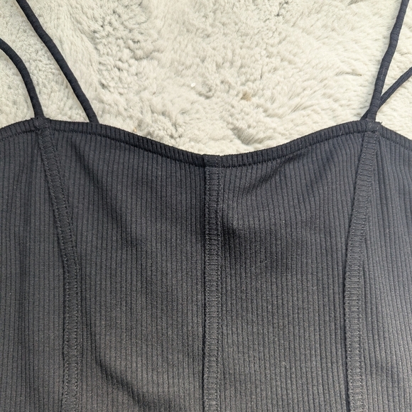 Maeve by Anthropologie Black Spaghetti Strap Tank Top | Size Large - Picture 2 of 8